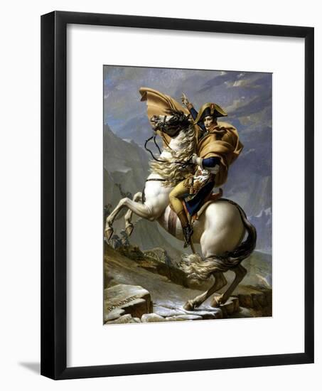 Napoleon Crossing the Alps, c.1800-Jacques-Louis David-Framed Premium Giclee Print