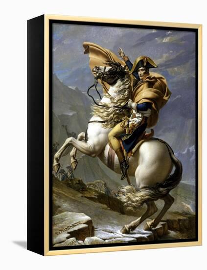 Napoleon Crossing the Alps, c.1800-Jacques-Louis David-Framed Premier Image Canvas