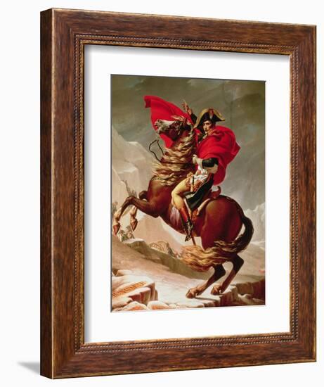 Napoleon Crossing the Alps, circa 1800-Jacques-Louis David-Framed Giclee Print