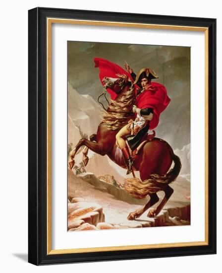 Napoleon Crossing the Alps, circa 1800-Jacques-Louis David-Framed Giclee Print