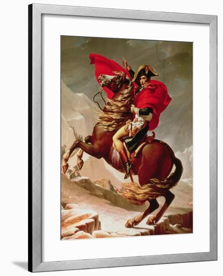 Napoleon Crossing the Alps, circa 1800-Jacques-Louis David-Framed Giclee Print