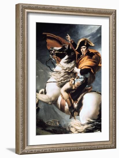 Napoleon Crossing the Alps, Detail, C1800-Jacques Louis David-Framed Giclee Print