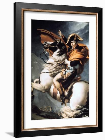 Napoleon Crossing the Alps, Detail, C1800-Jacques Louis David-Framed Giclee Print