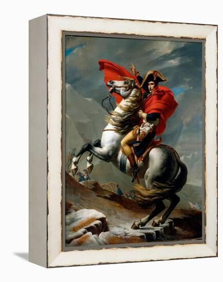 Napoleon Crossing the Alps, May 1800, 1802-03 (Oil on Canvas)-Jacques Louis David-Framed Premier Image Canvas