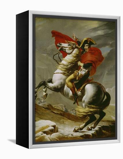 Napoleon Crossing the Alps-Jacques-Louis David-Framed Premier Image Canvas