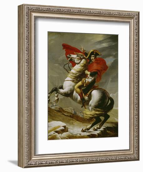 Napoleon Crossing the Alps-Jacques-Louis David-Framed Giclee Print