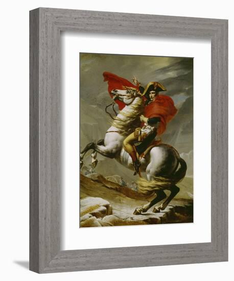 Napoleon Crossing the Alps-Jacques-Louis David-Framed Giclee Print