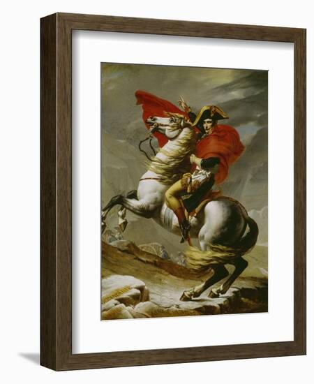 Napoleon Crossing the Alps-Jacques-Louis David-Framed Giclee Print