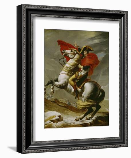 Napoleon Crossing the Alps-Jacques-Louis David-Framed Giclee Print