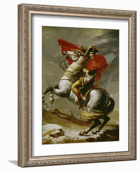 Napoleon Crossing the Alps-Jacques-Louis David-Framed Giclee Print