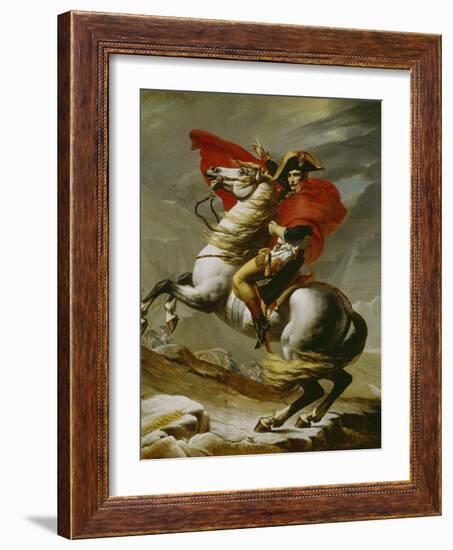 Napoleon Crossing the Alps-Jacques-Louis David-Framed Giclee Print