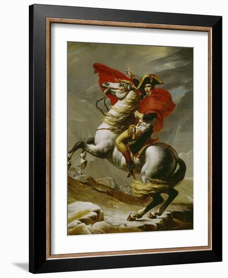 Napoleon Crossing the Alps-Jacques-Louis David-Framed Giclee Print