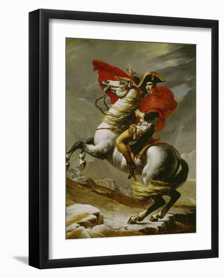 Napoleon Crossing the Alps-Jacques-Louis David-Framed Giclee Print