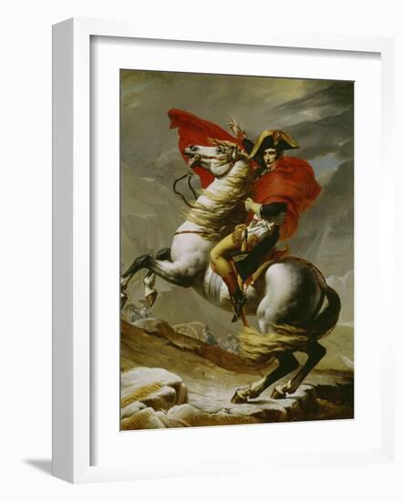 Napoleon Crossing the Alps-Jacques-Louis David-Framed Giclee Print