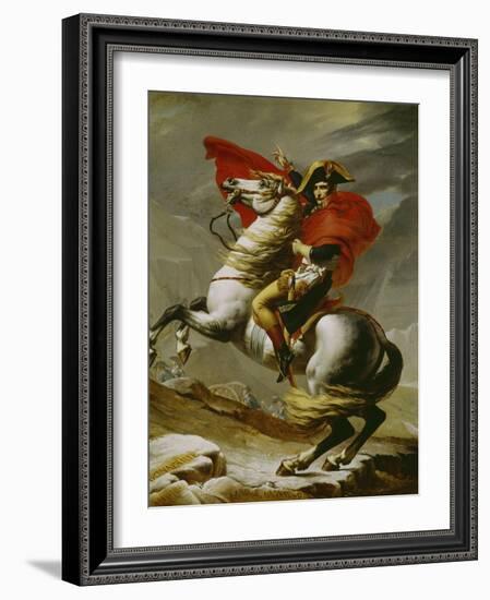 Napoleon Crossing the Alps-Jacques-Louis David-Framed Giclee Print