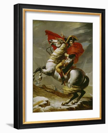 Napoleon Crossing the Alps-Jacques-Louis David-Framed Giclee Print