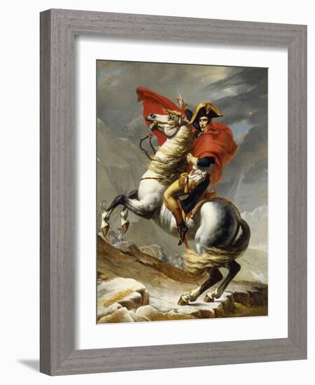 Napoleon Crossing the Grand Saint-Bernard Pass, 20 May 1800, 1802-Jacques-Louis David-Framed Giclee Print