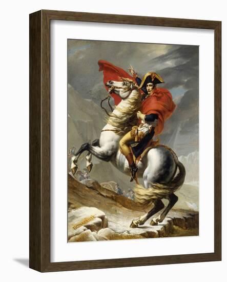 Napoleon Crossing the Grand Saint-Bernard Pass, 20 May 1800, 1802-Jacques-Louis David-Framed Giclee Print