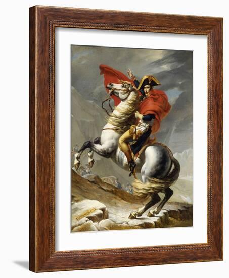 Napoleon Crossing the Grand Saint-Bernard Pass, 20 May 1800, 1802-Jacques-Louis David-Framed Giclee Print