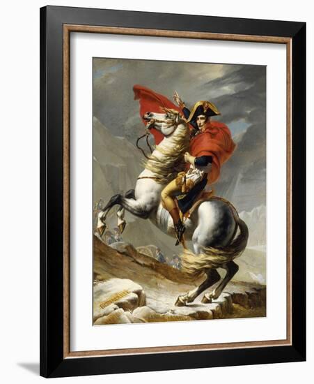 Napoleon Crossing the Grand Saint-Bernard Pass, 20 May 1800, 1802-Jacques-Louis David-Framed Giclee Print