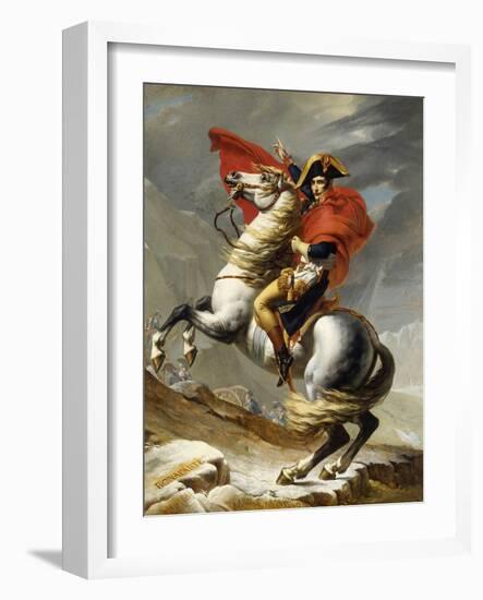 Napoleon Crossing the Grand Saint-Bernard Pass, 20 May 1800, 1802-Jacques-Louis David-Framed Giclee Print