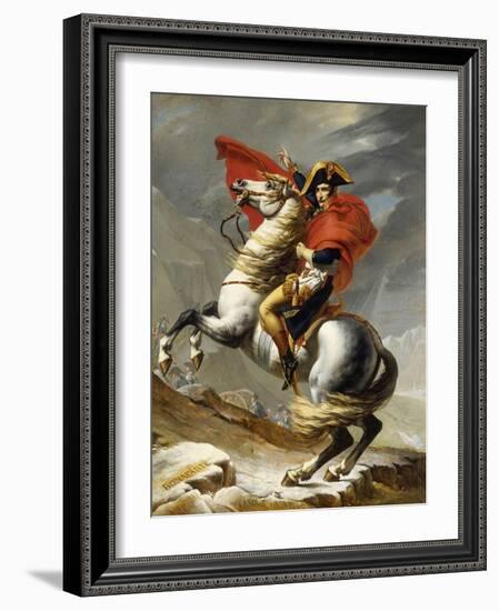 Napoleon Crossing the Grand Saint-Bernard Pass, 20 May 1800, 1802-Jacques-Louis David-Framed Giclee Print