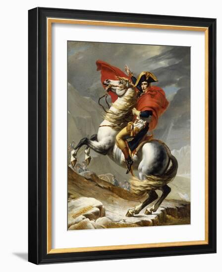 Napoleon Crossing the Grand Saint-Bernard Pass, 20 May 1800, 1802-Jacques-Louis David-Framed Giclee Print