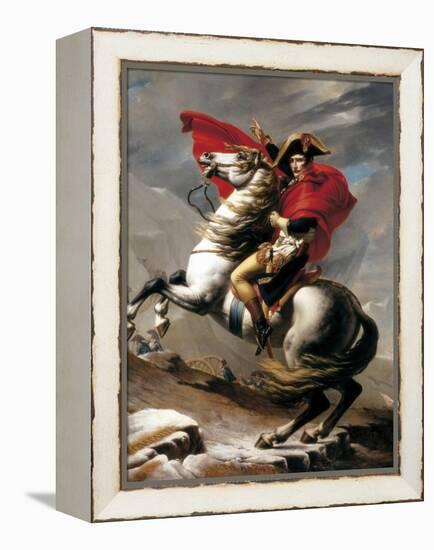 Napoleon Crossing the Saint Bernard-Jacques-Louis David-Framed Stretched Canvas