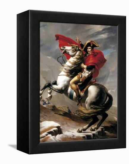 Napoleon Crossing the Saint Bernard-Jacques-Louis David-Framed Stretched Canvas