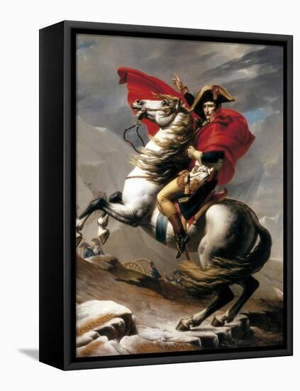 Napoleon Crossing the Saint Bernard-Jacques-Louis David-Framed Stretched Canvas