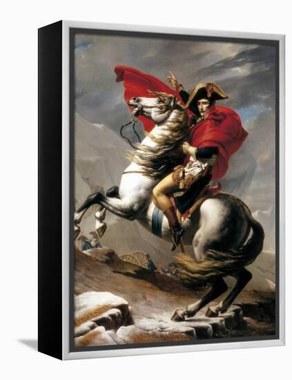 Napoleon Crossing the Saint Bernard-Jacques-Louis David-Framed Stretched Canvas