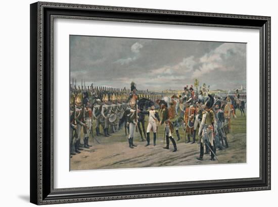 'Napoleon Decorating The Russian Grenadier at Tilsitt', 1807, (1896)-Unknown-Framed Giclee Print