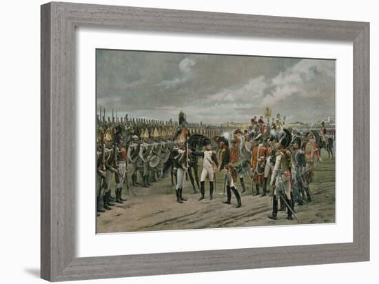 Napoleon Decorating the Russian Grenadier at Tilsitt-null-Framed Giclee Print