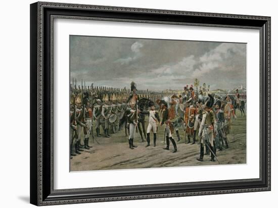 Napoleon Decorating the Russian Grenadier at Tilsitt-null-Framed Giclee Print