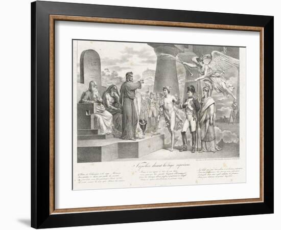 Napoléon devant les juges suprêmes-Nicolas Toussaint Charlet-Framed Giclee Print