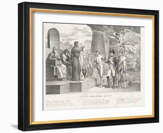 Napoléon devant les juges suprêmes-Nicolas Toussaint Charlet-Framed Giclee Print