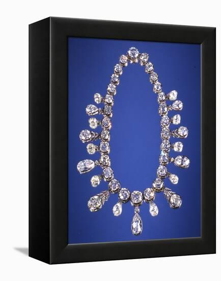 Napoleon Diamond Necklace-null-Framed Premier Image Canvas