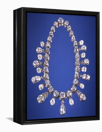 Napoleon Diamond Necklace-null-Framed Premier Image Canvas