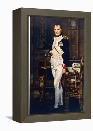 Napoleon Emperor Circa 1804-Jacques-Louis David-Framed Premier Image Canvas