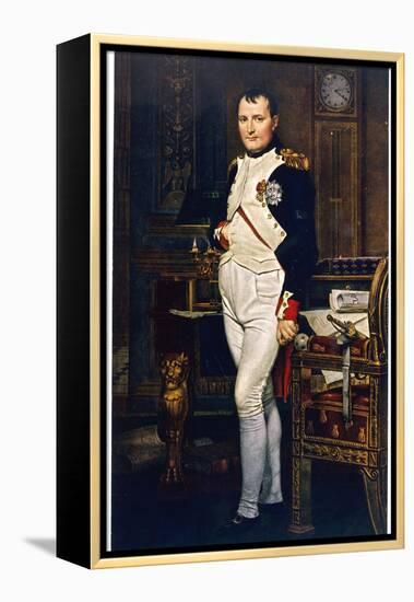 Napoleon Emperor Circa 1804-Jacques-Louis David-Framed Premier Image Canvas