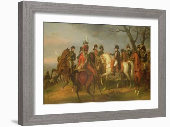 Napoleon Giving Orders Before the Battle of Austerlitz, 2nd December 1805, 1808-Antoine Charles Horace Vernet-Framed Giclee Print