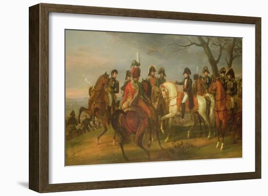 Napoleon Giving Orders Before the Battle of Austerlitz, 2nd December 1805, 1808-Antoine Charles Horace Vernet-Framed Giclee Print