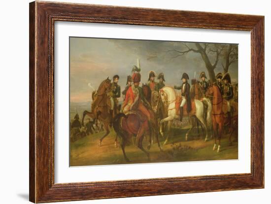 Napoleon Giving Orders Before the Battle of Austerlitz, 2nd December 1805, 1808-Antoine Charles Horace Vernet-Framed Giclee Print