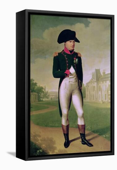 Napoleon I (1769-1821) in Front of the Chateau De Malmaison, 1804-Francois Gerard-Framed Premier Image Canvas