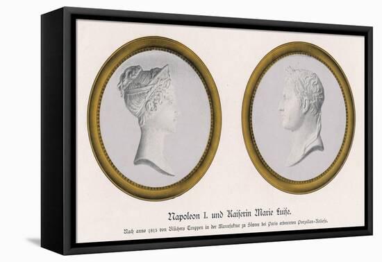 Napoleon I and Marie Louise-N. Bertrand-Framed Stretched Canvas