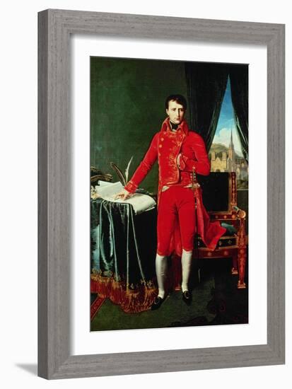 Napoleon I Bonaparte (1769-1821)-Jean-Auguste-Dominique Ingres-Framed Giclee Print