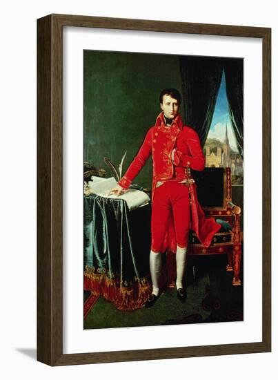 Napoleon I Bonaparte (1769-1821)-Jean-Auguste-Dominique Ingres-Framed Giclee Print