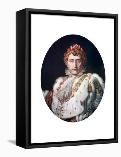 Napoleon I in His Coronation Robe, C1804-Francois Pascal Simon Gerard-Framed Premier Image Canvas