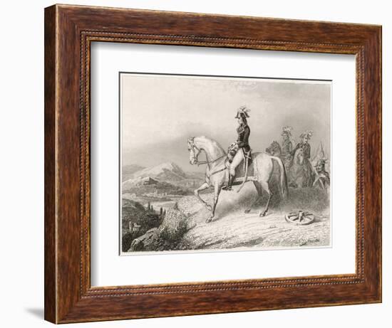 Napoleon I on His Horse During the Crossing of the St. Bernard Pass from France to Italy in 1796-Villerey-Framed Art Print