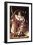 Napoleon I on His Imperial Throne-Jean-Auguste-Dominique Ingres-Framed Art Print